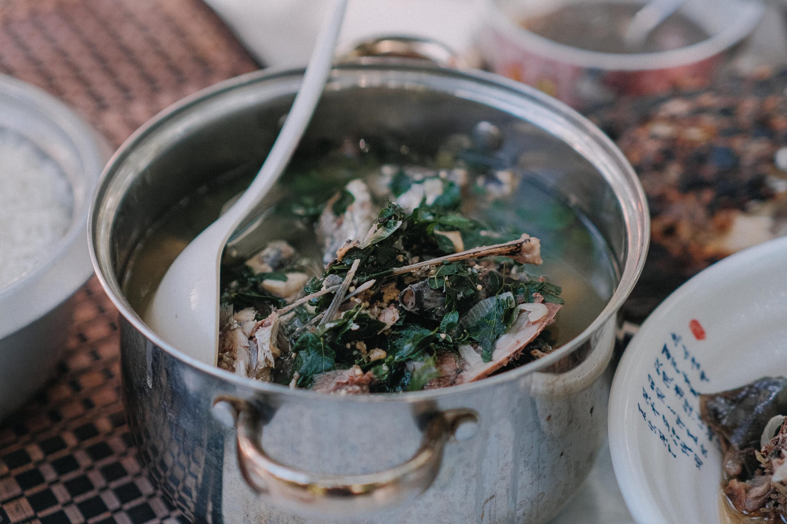 A picture of a soup. What to eat after a miscarriage.